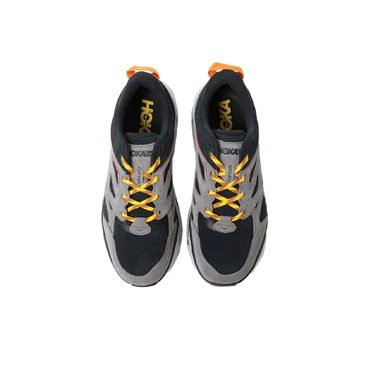 HOKA ONE ONE Clifton L Suede 'Black Lunar Rock'-2
