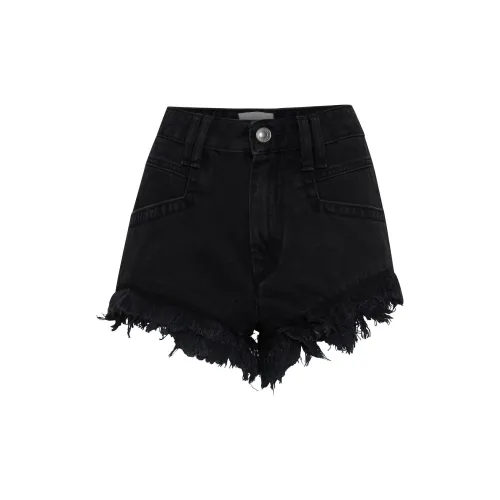 ISABEL MARANT ETOILE Denim Shorts Women's Black