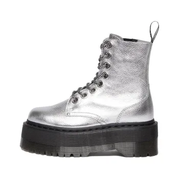 Dr.Martens JADON MAX Short Martin Boot Women's Silver
