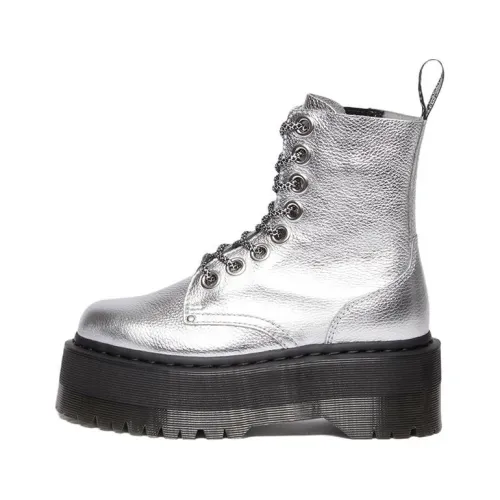Dr.Martens JADON MAX Short Martin Boot Women's Silver