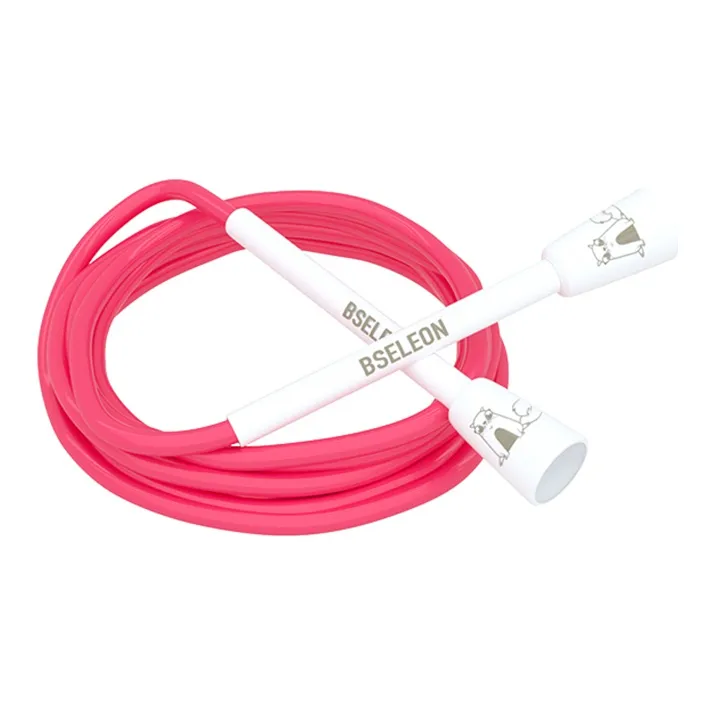 BSELEON Professional Racing Non Countable Jump Ropes Fitness Crowd PVC Cord, Plastic Controller 3m-21