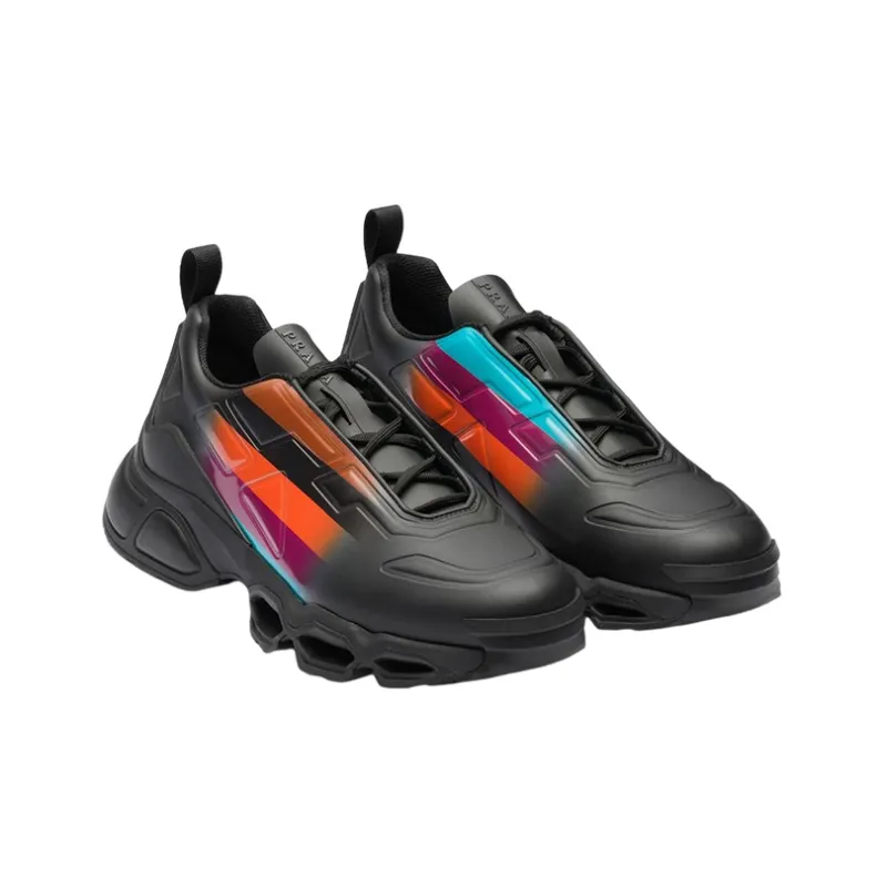 PRADA Collision Cross Sneaker Black Astral Blue-1