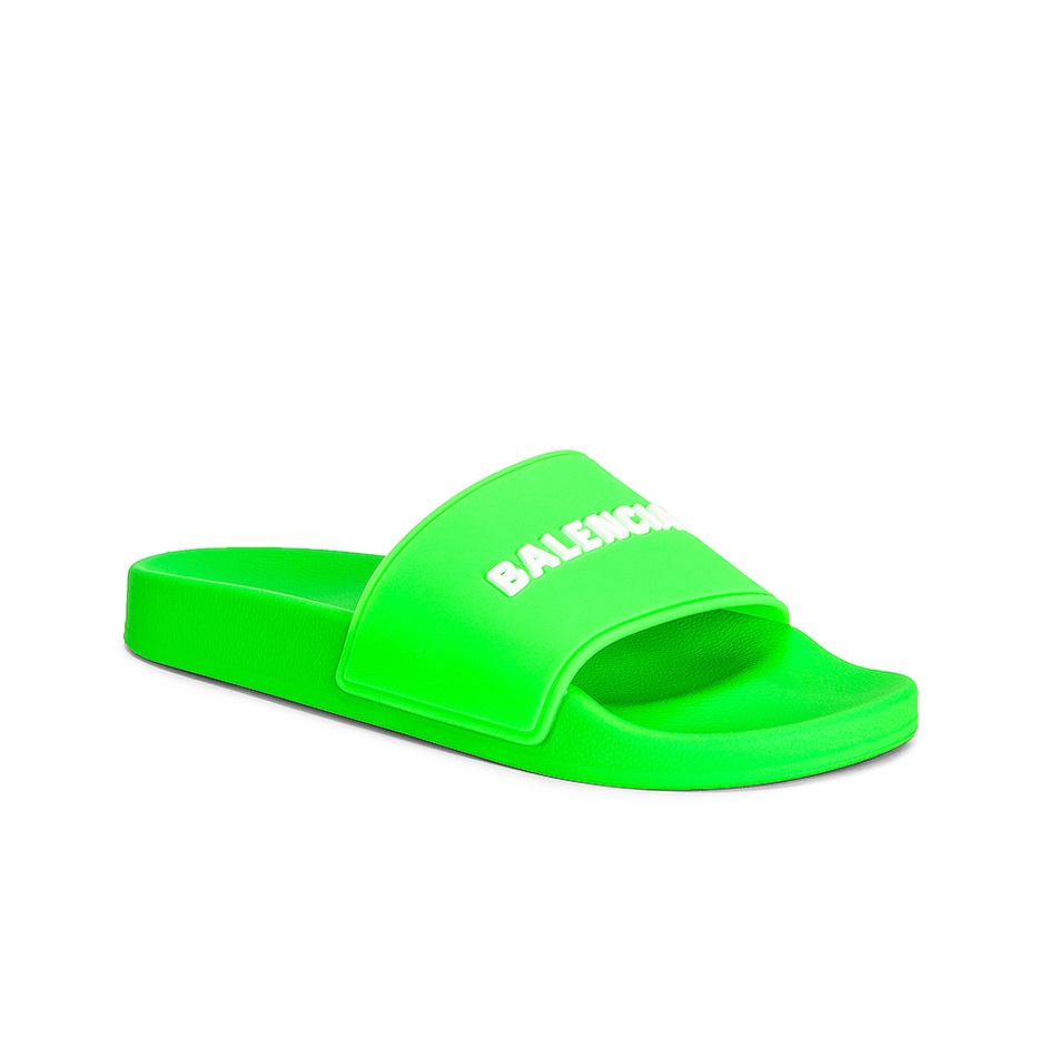 人気★関税込【BALENCIAGA】Pool スライドサンダルGreen BALENCIAGA】 POOL CROCS スライドサンダル プールサンダル