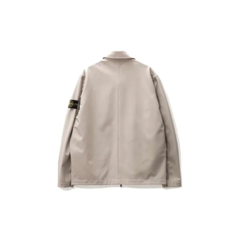 STONE ISLAND LIGHT SOFT SHELL R SERIES SOFT SHELL Jackets Coats Men's Dove Gray-1