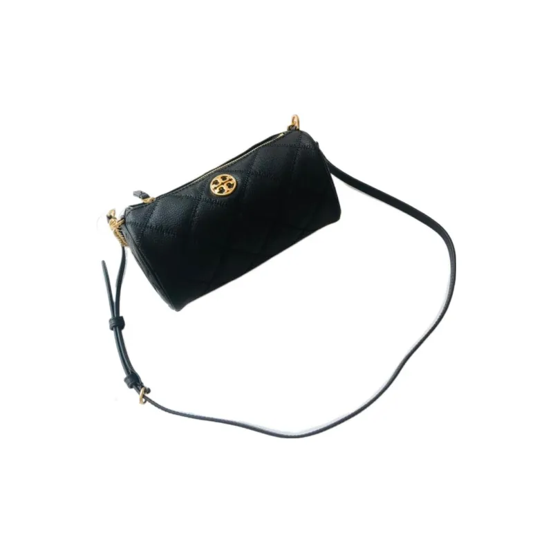 TORY BURCH TB Willa Leather Pen Holder Bag, Crossbody Bag, Shoulder Bag Women's Black-1