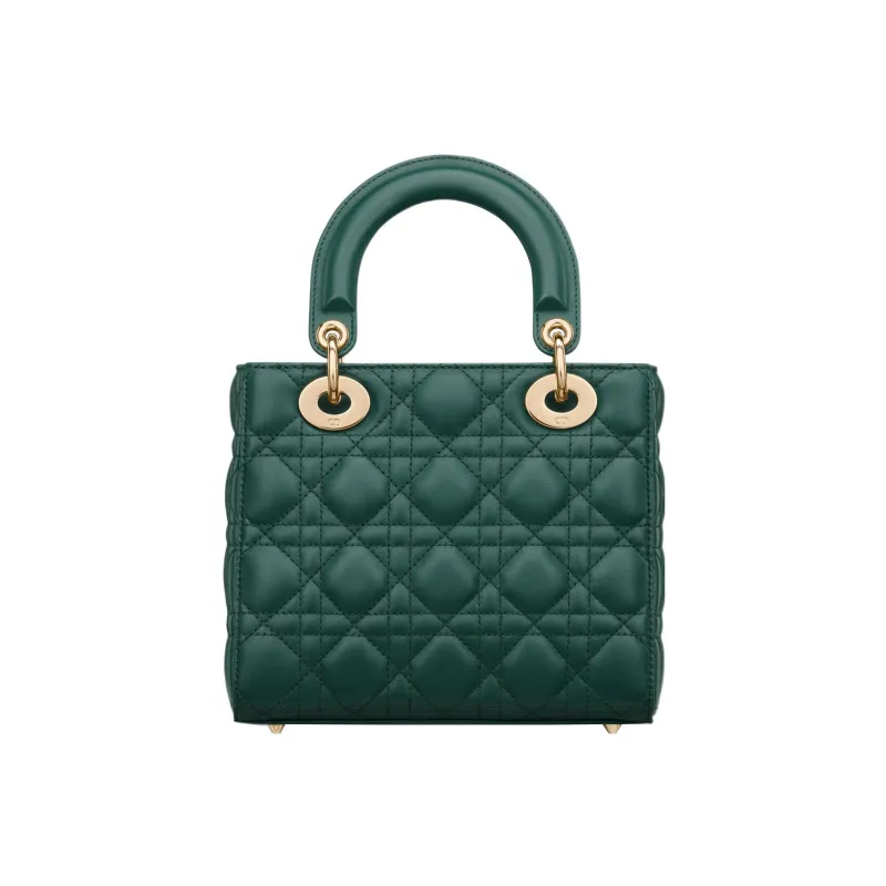 DIOR Lady DiorMy ABCDior Quilting Sheepskin Daisie Bag Shoulder Bag Crossbody Bag Handbag Small Size Women's Dark Green-2