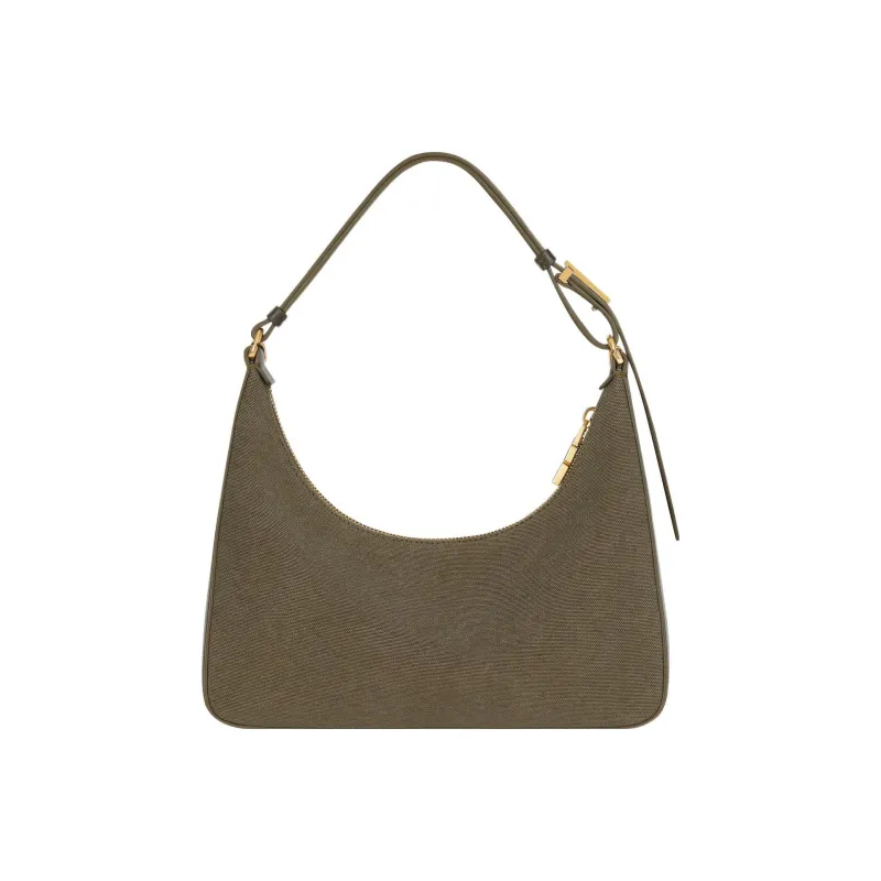 Givenchy Washable Cotton Canvas Handbag, Canvas Bag, Shoulder Bag Women's Dark Khaki-1