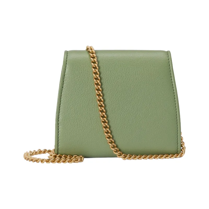 GUCCI Blondie Leather Shoulder Bag, Crossbody Bag, Wallet Medium Size Women's Green-2