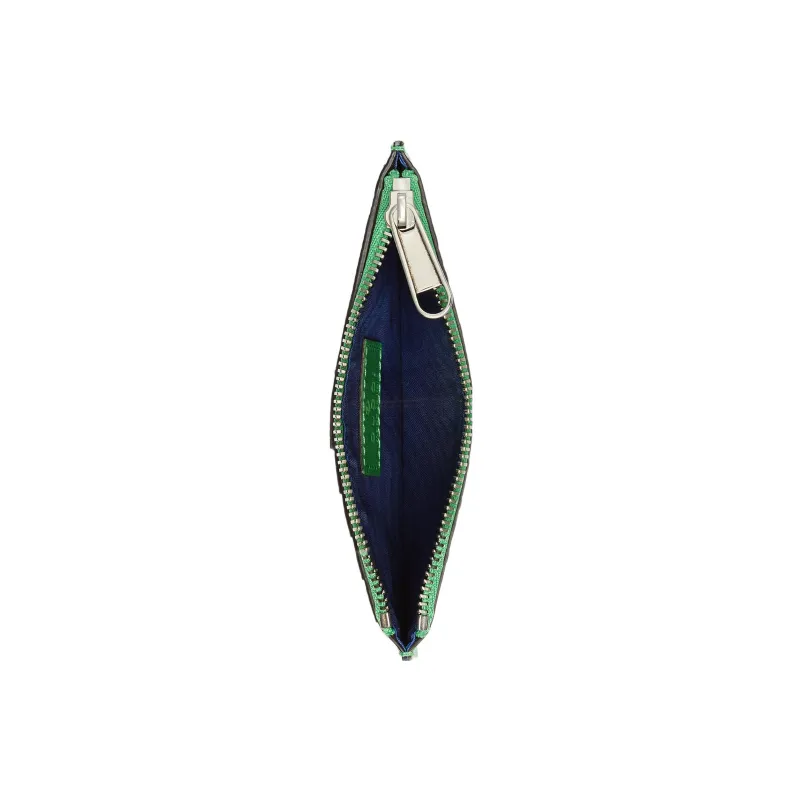 GUCCI Leather Card Clip Card Holder Women's Green-3