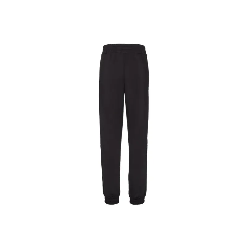 FENDI SS23 Knitted Fabric Casual Pants Men's Black-1