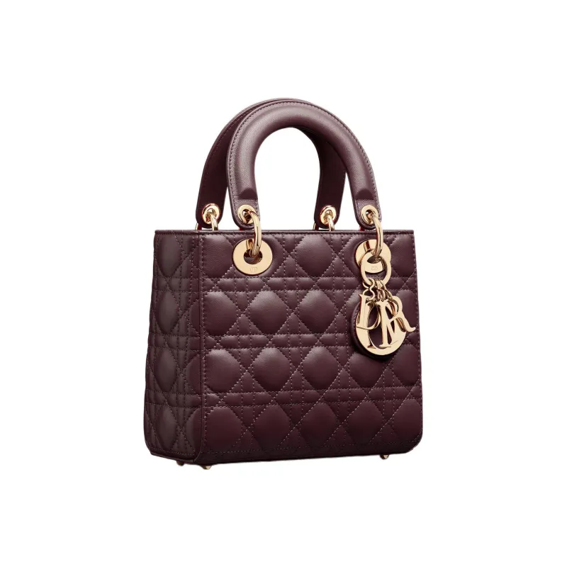 DIOR Lady DiorMy ABCDior Quilting Sheepskin Lady Dior Bag Shoulder Bag, Crossbody Bag, Handbag Trumpets Women's Fuchsia-1