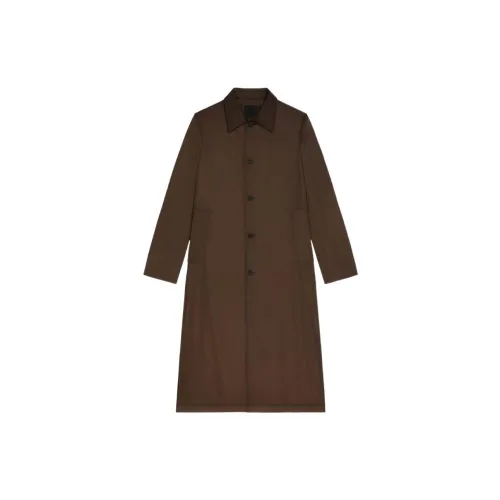 Givenchy Trench Coats Men Brown