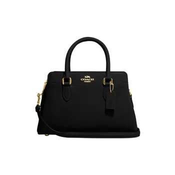 COACH Darcie Leather Handbag, Shoulder Bag, Crossbody Bag Mini Women's Black