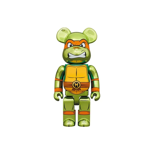 BE@RBRICK MICHELANGELO CHROME Ver. 100% & 400%-1