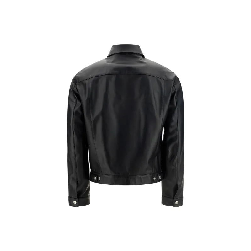 DSQUARED2 Button up Leather Shirt-1