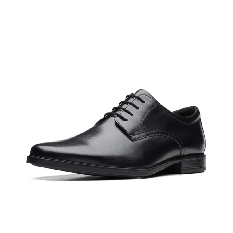clarks Howard Walk Leather Shoes-1