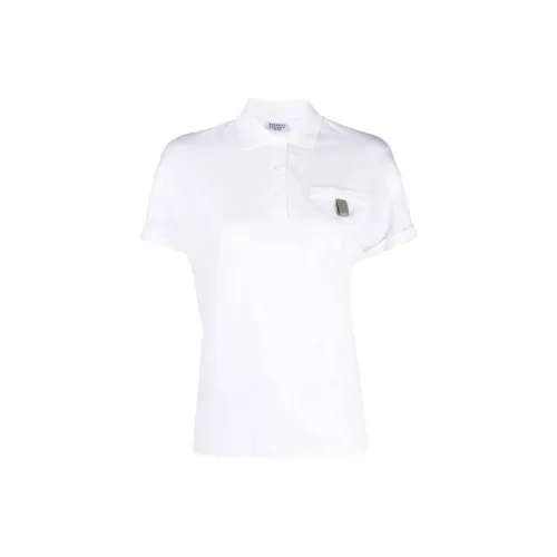 Brunello Cucinelli Polo Shirts Women's White