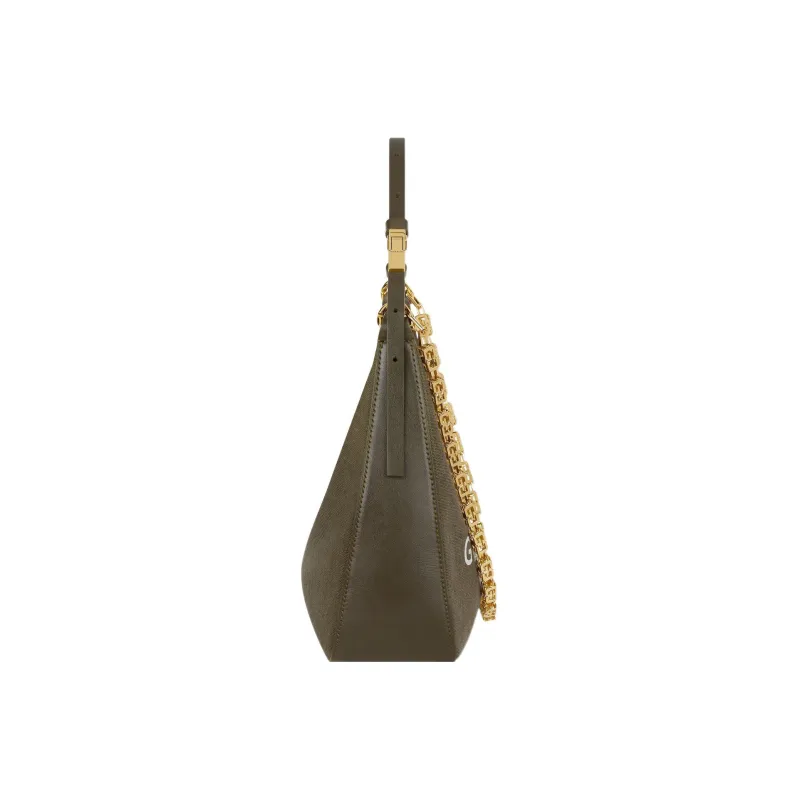 Givenchy Washable Cotton Canvas Handbag, Canvas Bag, Shoulder Bag Women's Dark Khaki-2