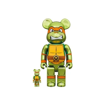 BE@RBRICK MICHELANGELO CHROME Ver. 100% & 400%