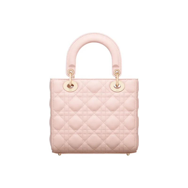 DIOR Lady DiorMy ABCDior Sheepskin Lady Dior Bag Shoulder Bag, Crossbody Bag, Handbag Trumpets Women's Light Pink-1
