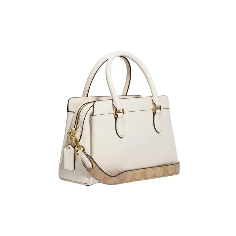 COACH Darcie PVC Handbag, Shoulder Bag, Crossbody Bag Mini Women's Chalk White-1
