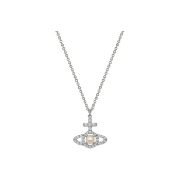 Vivienne Westwood Olympia Logo Embellished Necklace