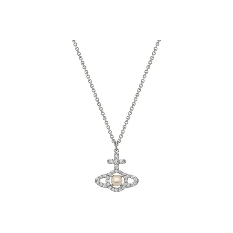Vivienne Westwood Olympia Logo-Embellished Necklace-0