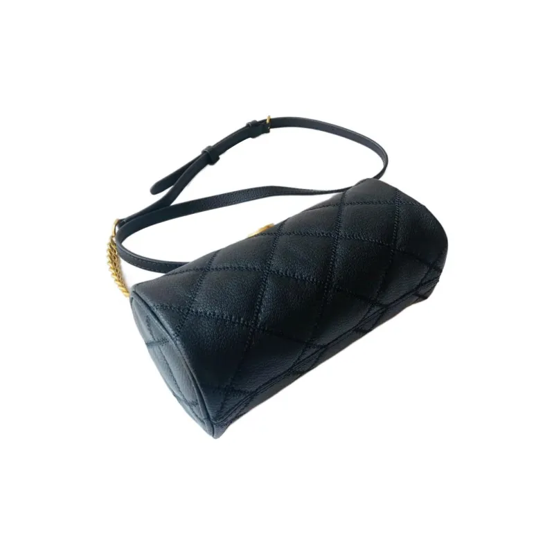 TORY BURCH TB Willa Leather Pen Holder Bag, Crossbody Bag, Shoulder Bag Women's Black-6