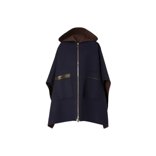 Burberry Cloaks Women's Marine Blue