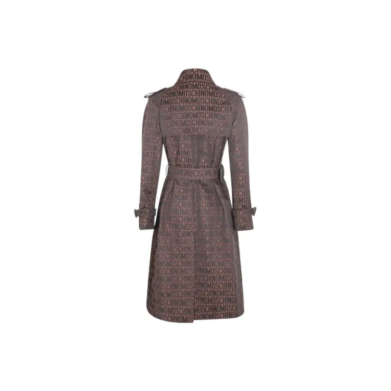 MOSCHINO Trench Coats Women's Brown-1