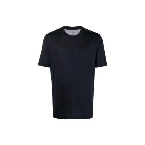 Brunello Cucinelli T-Shirts Men Marine Blue