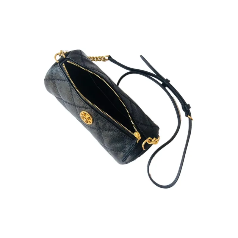 TORY BURCH TB Willa Leather Pen Holder Bag, Crossbody Bag, Shoulder Bag Women's Black-4