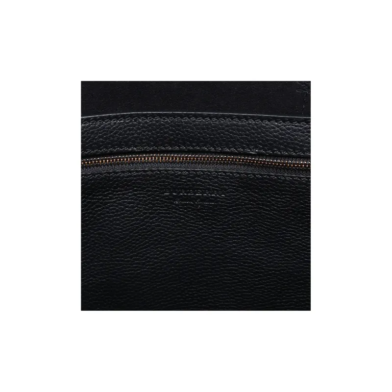 Burberry Leather Tote Bag Shopping Bag Shoulder Bag Handbag Women's Black-6
