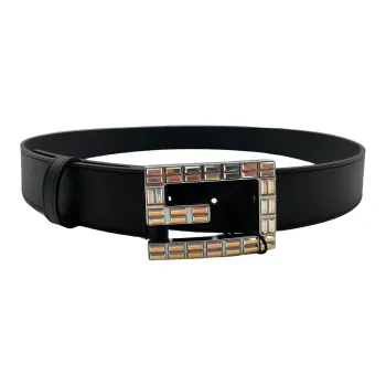 GUCCI Square G Casual Minimalist Style Smooth Buckle Unisex Width  3.8cm