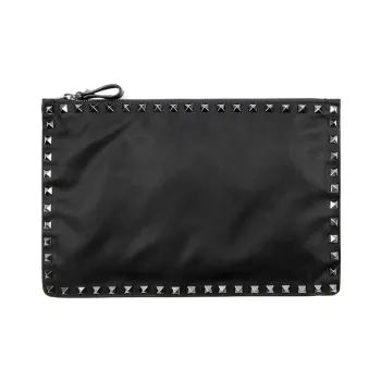 Valentino Fabric Clutch Unisex Black