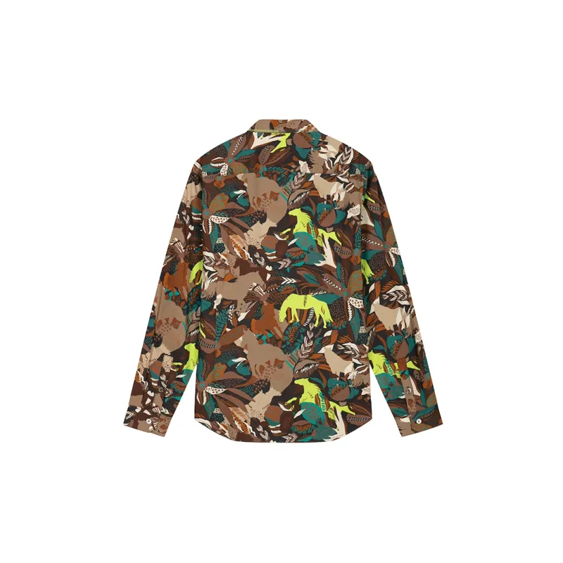 DAVID NAMAN Shirts Men Green-1