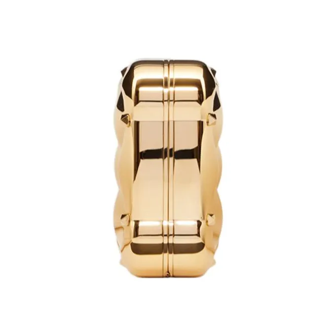 Valentino Metal Clutch Mini Women's Light Gold-2