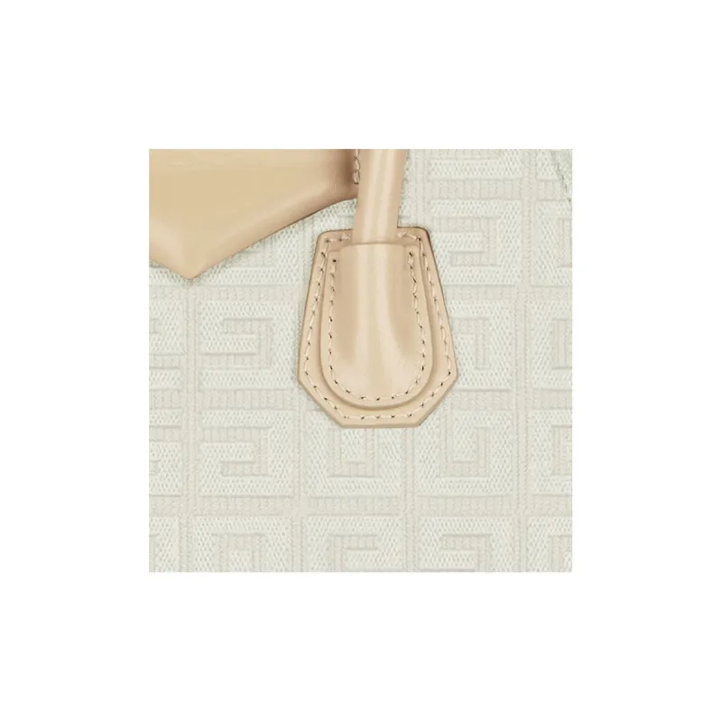 GIVENCHY Antigona Embroidery With Leather Handbag, Shoulder Bag, Crossbody Bag Mini Women's Natural Beige-4