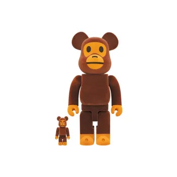 BE@RBRICK X Bape Baby Milo Flocky Ver.