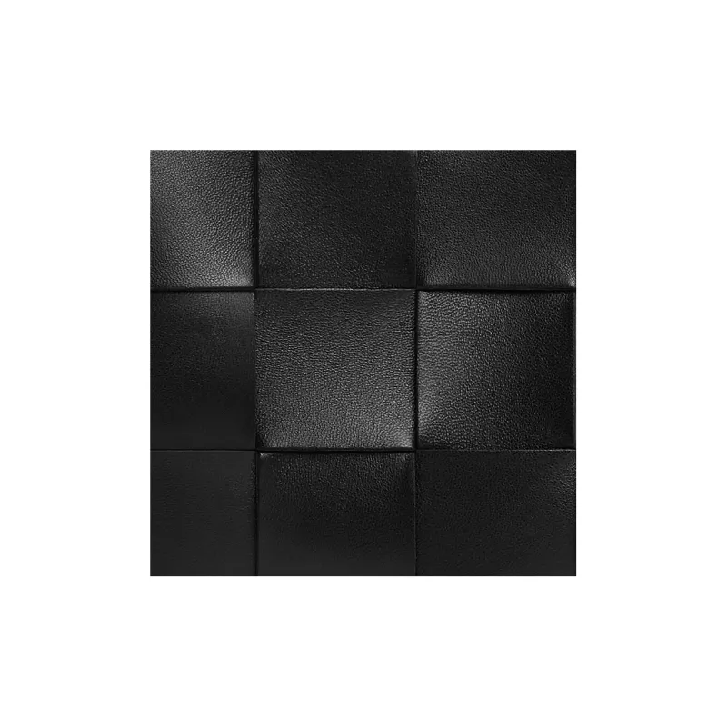 Bottega Veneta Cassette Pouch On Strap Intreccio Black-4