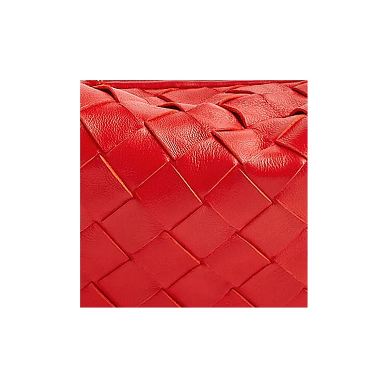 Bottega Veneta Jodie Top Handle Bag Mini Intrecciato Redstone-3