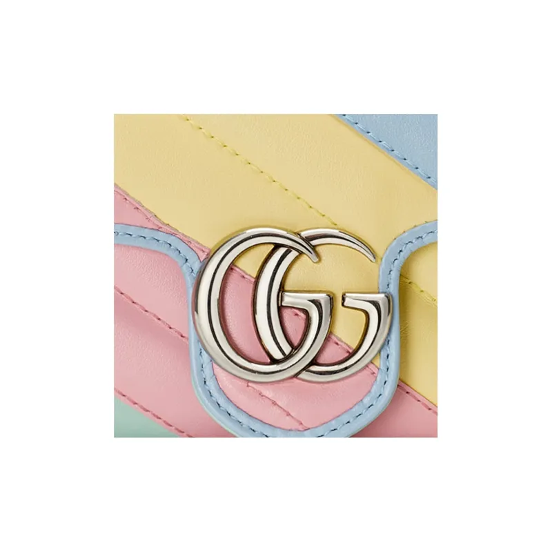 GUCCI Marmont Leather Crossbody Bag, Shoulder Bag Women's Multicolor-6
