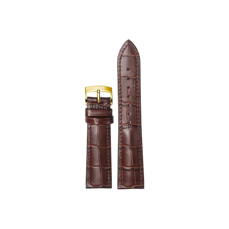 SHIRUI Omega Compatibility Watch Band Genuine Leather Material-40