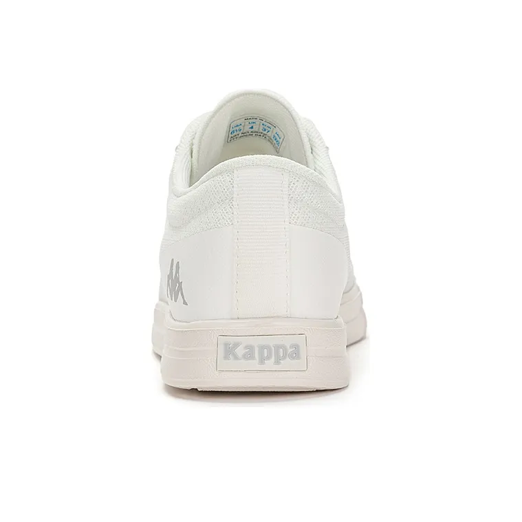 Kappa Slip Resistant And Breathable Low Top Skateboard Shoes Unisex White-5