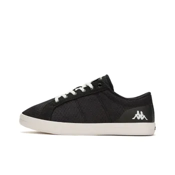 Kappa Anti Slip Wear Resistant Low Top Skateboard Shoes Unisex Black White