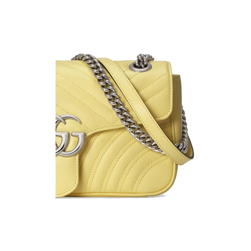 GUCCI GG Marmont Quilted Leather Shoulder Bag, Crossbody Bag Women's-6