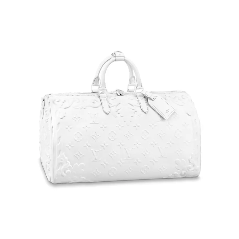 LOUIS VUITTON Keepall Bandouliere 50 Optic White-1