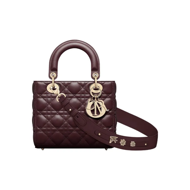 DIOR Lady DiorMy ABCDior Quilting Sheepskin Lady Dior Bag Shoulder Bag, Crossbody Bag, Handbag Trumpets Women's Fuchsia-0