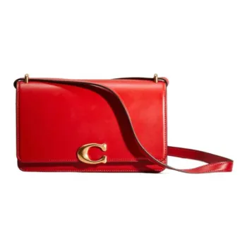 COACH Bandit Calfskin Crossbody Bag, Shoulder Bag Medium Size Women's Red