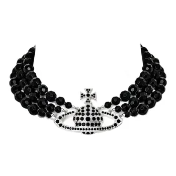 Vivienne Westwood Orb Charm Embellished Necklace